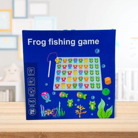 لوح خشب صيد الضفادع والأسماك